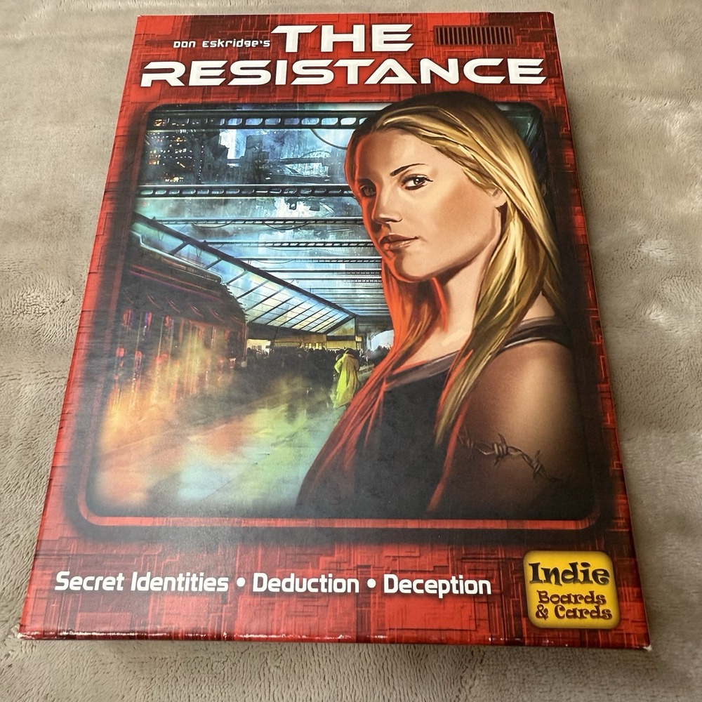 The Resistance Board Game (2009) - Social Deduction Classic - Barely Played